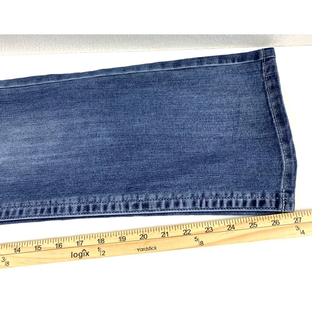 Maurice Jeans Womens‎ Size 4 High Rise Curvy Medium Wash Denim Boot